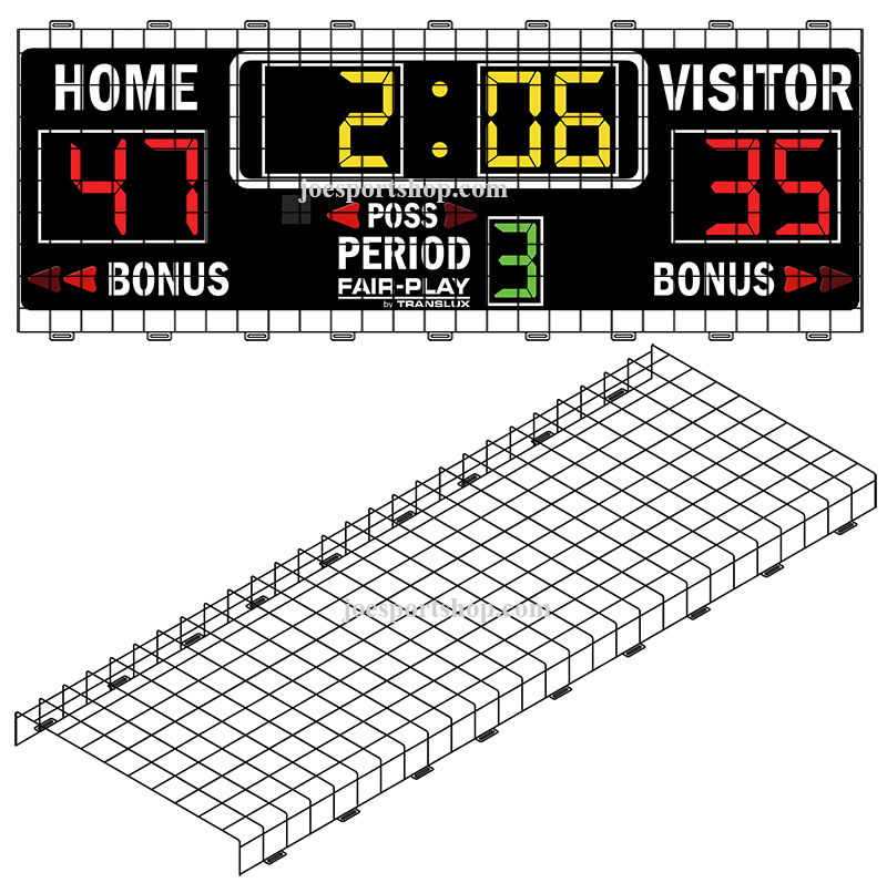 Protective Cage for 9'0"W x 3'H x 4"D Scoreboard