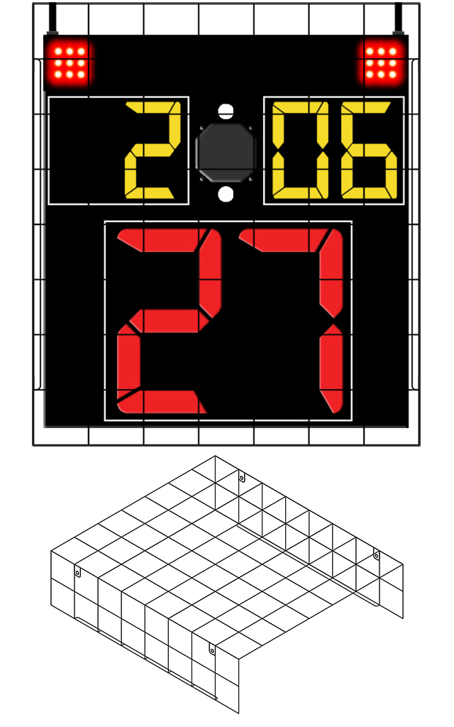 Protective Cage Fair-Play ST-1426-4 Shot Timer