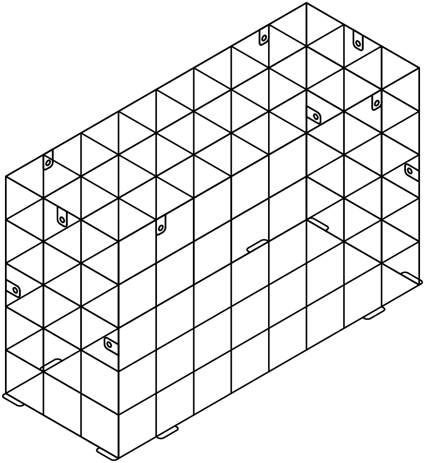 Protective Cage for JBL CBT70J-1 32"H x 12"W x 20"D