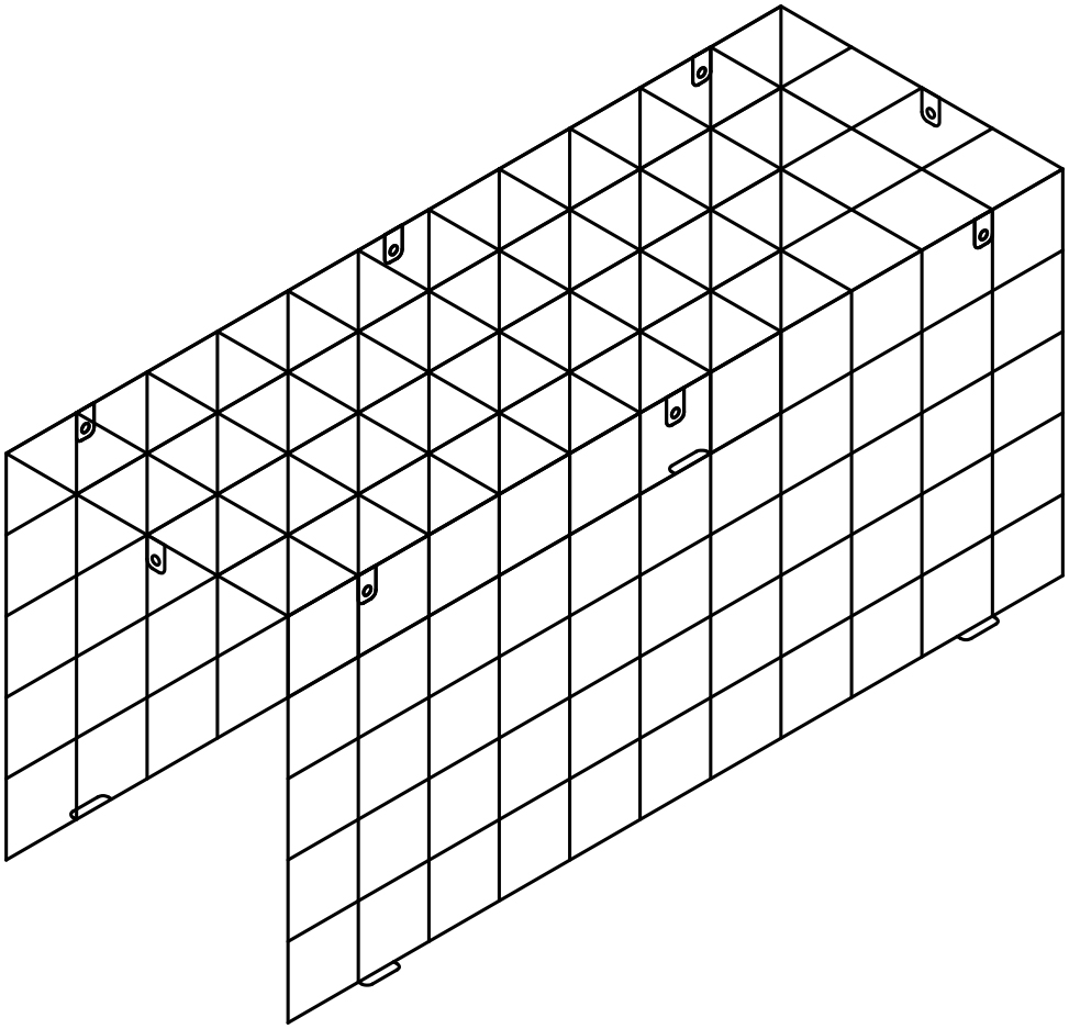 Protective Cage for JBL CBT 1000 Loudspeaker 44"H x 16"W x 20"D - Click Image to Close