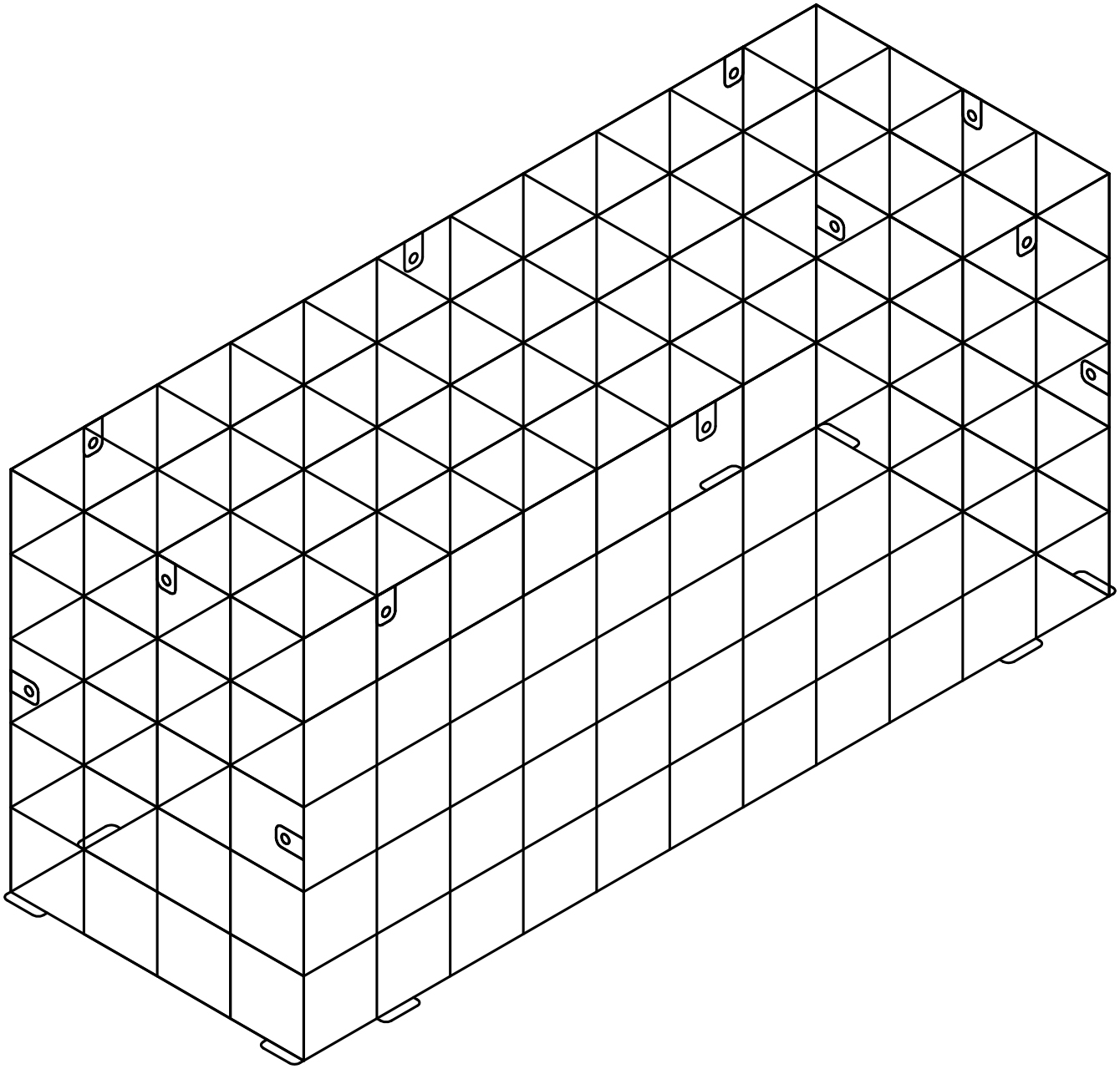 Protective Cage for JBL CBT 1000 Loudspeaker 44"H x 16"W x 20"D - Click Image to Close