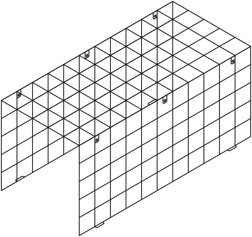 Protective Cage for JBL CBT 1000 Loudspeaker 44"H x 20"W x 20"D - Click Image to Close