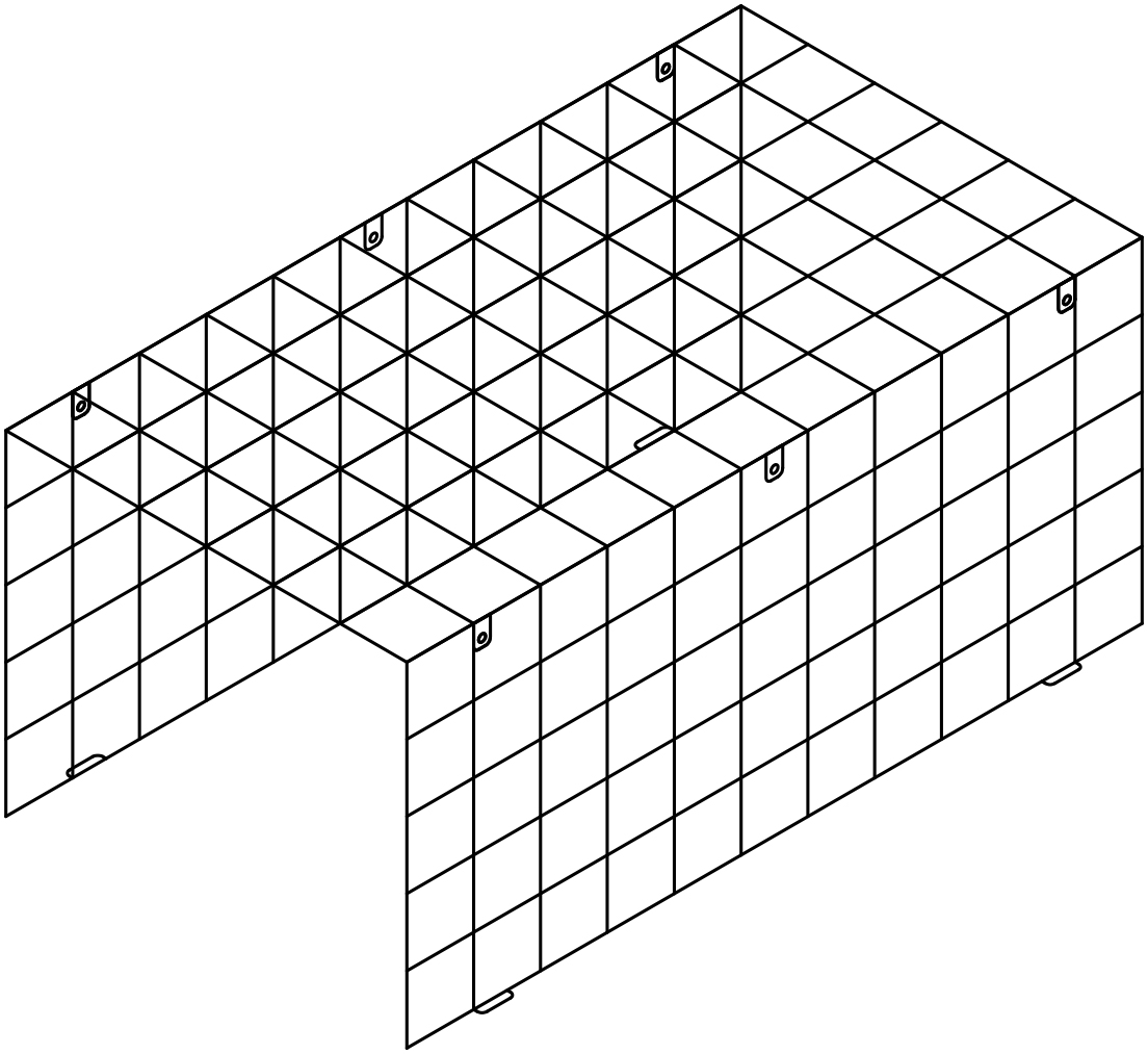 Protective Cage for JBL CBT 1000 Loudspeaker 44”H x 24”W x 20”D