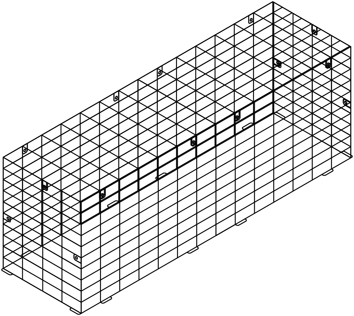 Protective Cage for JBL CBT 70J-1 and CBT 70JE1 2" x 4" Grid - Click Image to Close