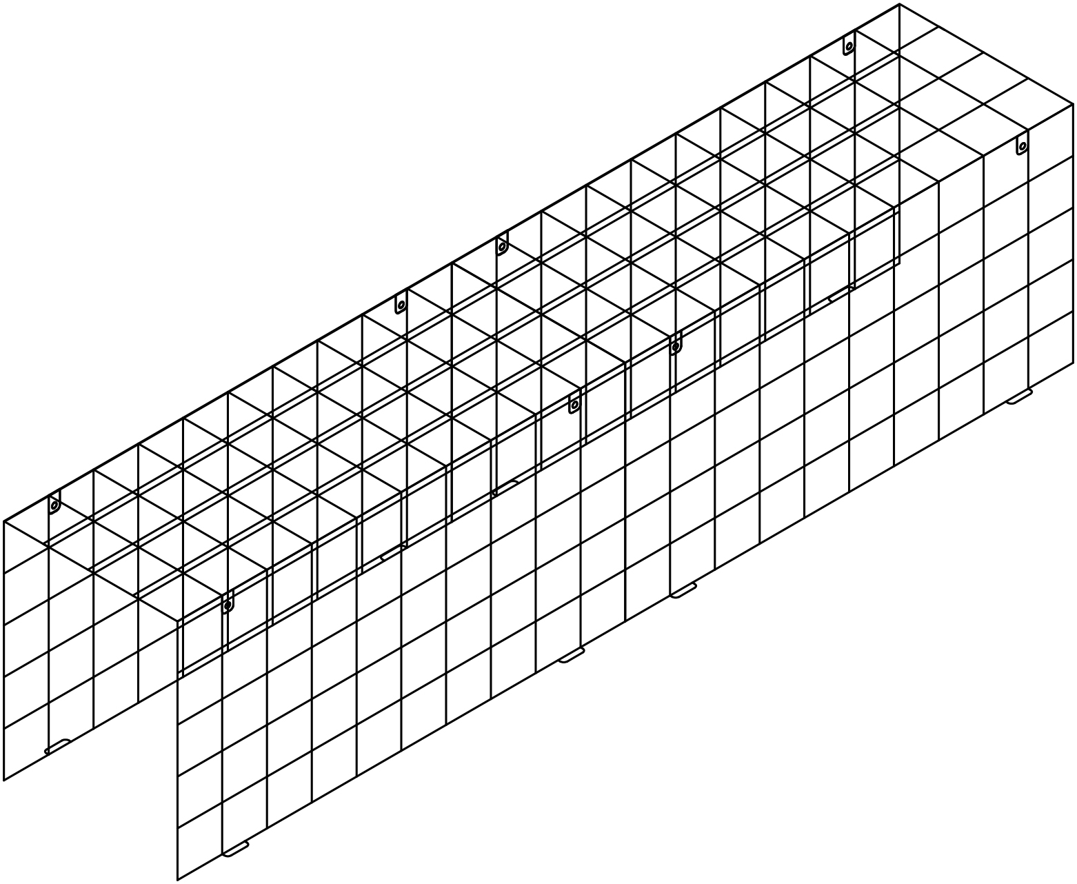 Protective Cage for JBL CBT 1000+CBT 1000E 80"H x 16"W x 24"D