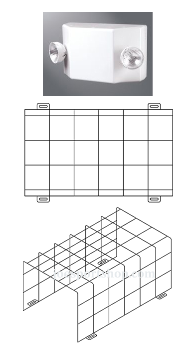 Emergency Lighting Cage 24"W x 14"H x11"D