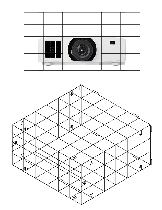 Full Coverage Cage for NEC Projectors - Click Image to Close